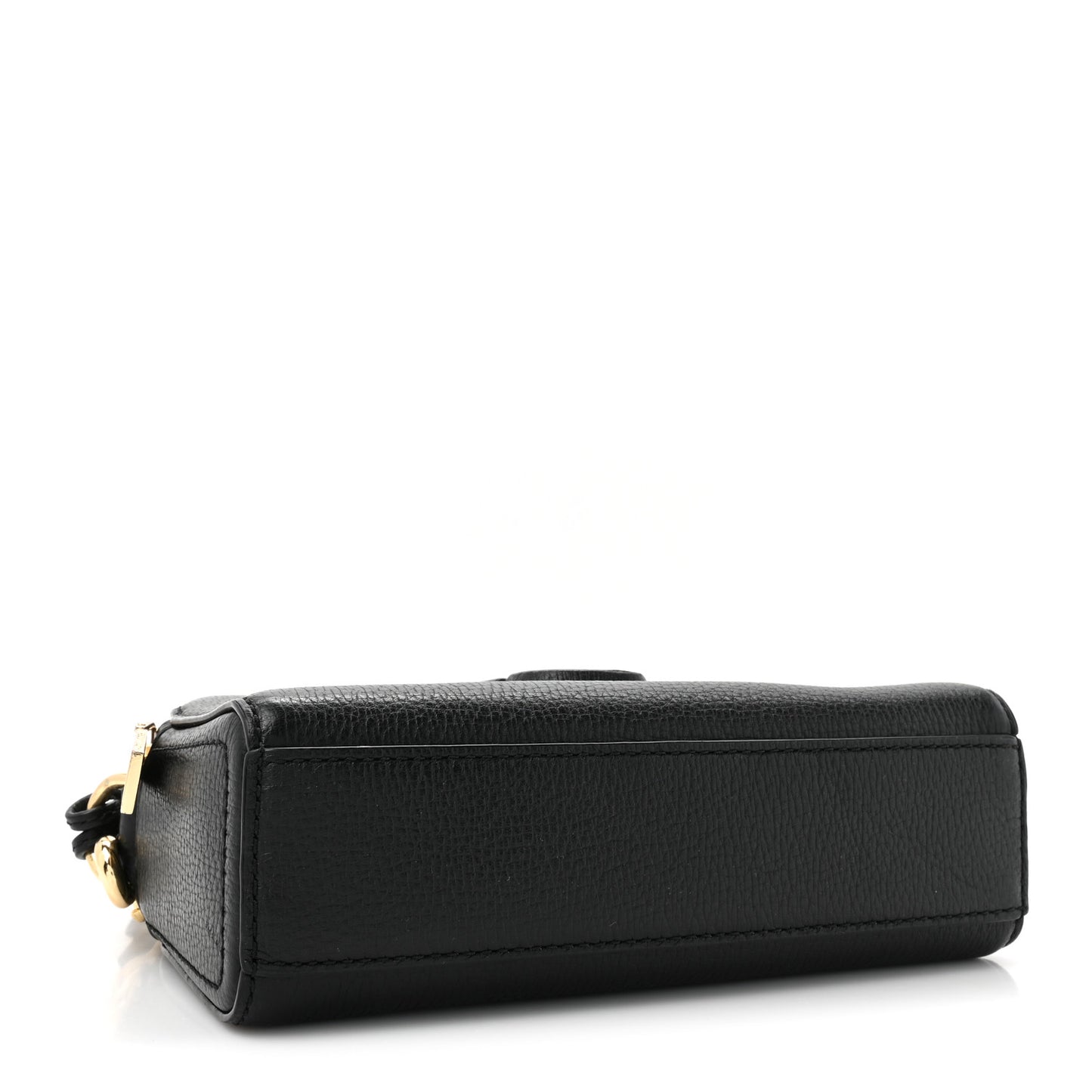 Calfskin Shutter Camera Crossbody Bag Black