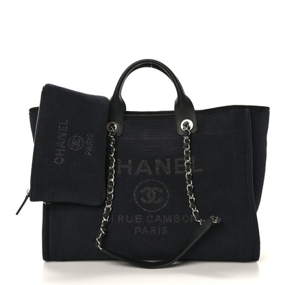 Chanel Mixed Fibers Medium Deauville Tote Black 1 of 12