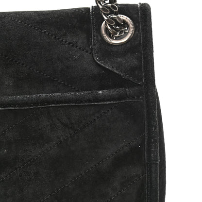 Saint Laurent Suede Monogram Medium Niki Chain Satchel Black 14 of 15