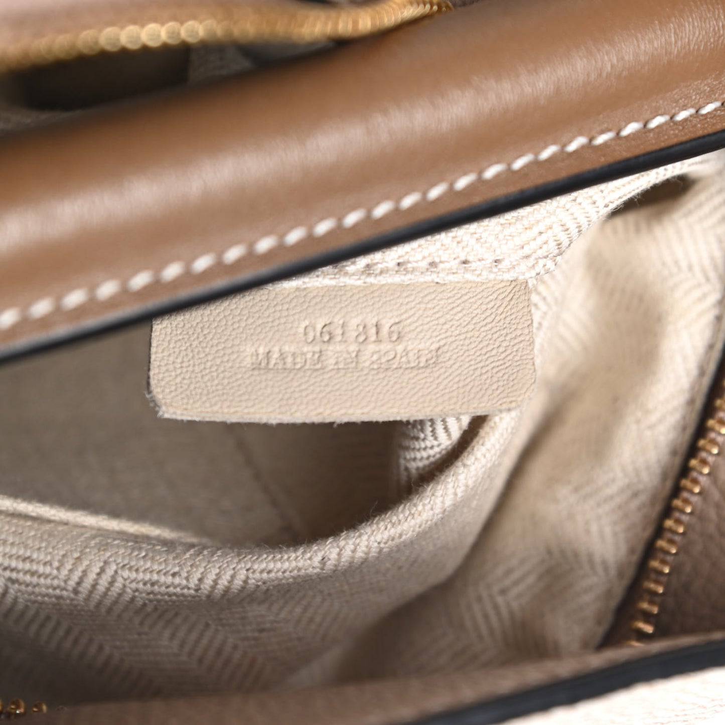 Calfskin Medium Puzzle Bag Sand Mink