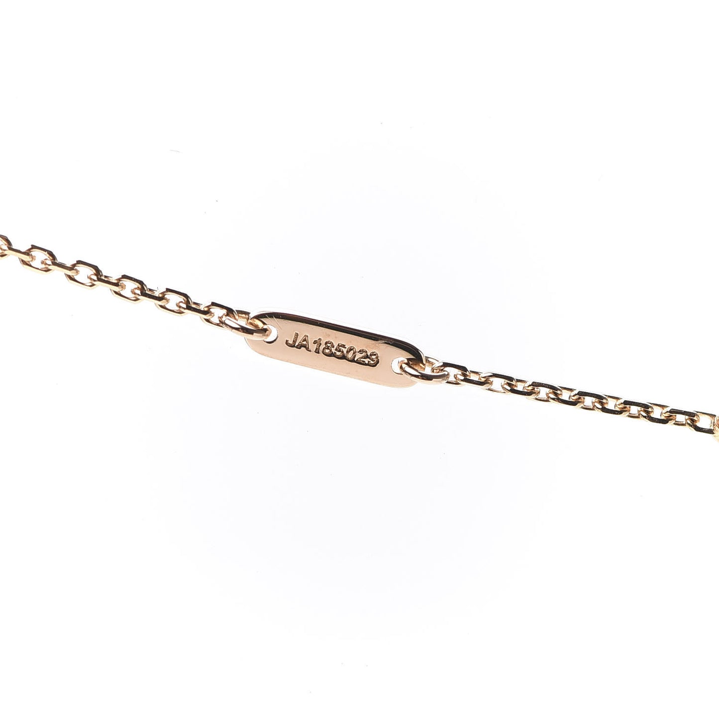 18K Rose Gold Carnelian Sweet Alhambra Pendant Necklace