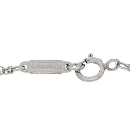 Tiffany Platinum Diamond .17ct Double Chain Solitaire Bracelet 3 of 4