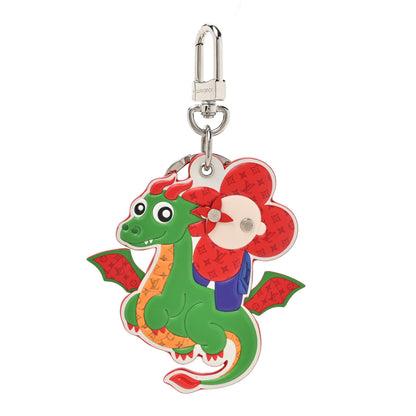 Louis Vuitton Embossed Calfskin Monogram Vivienne Dragon Bag Charm Key Holder Multicolor 1 of 3