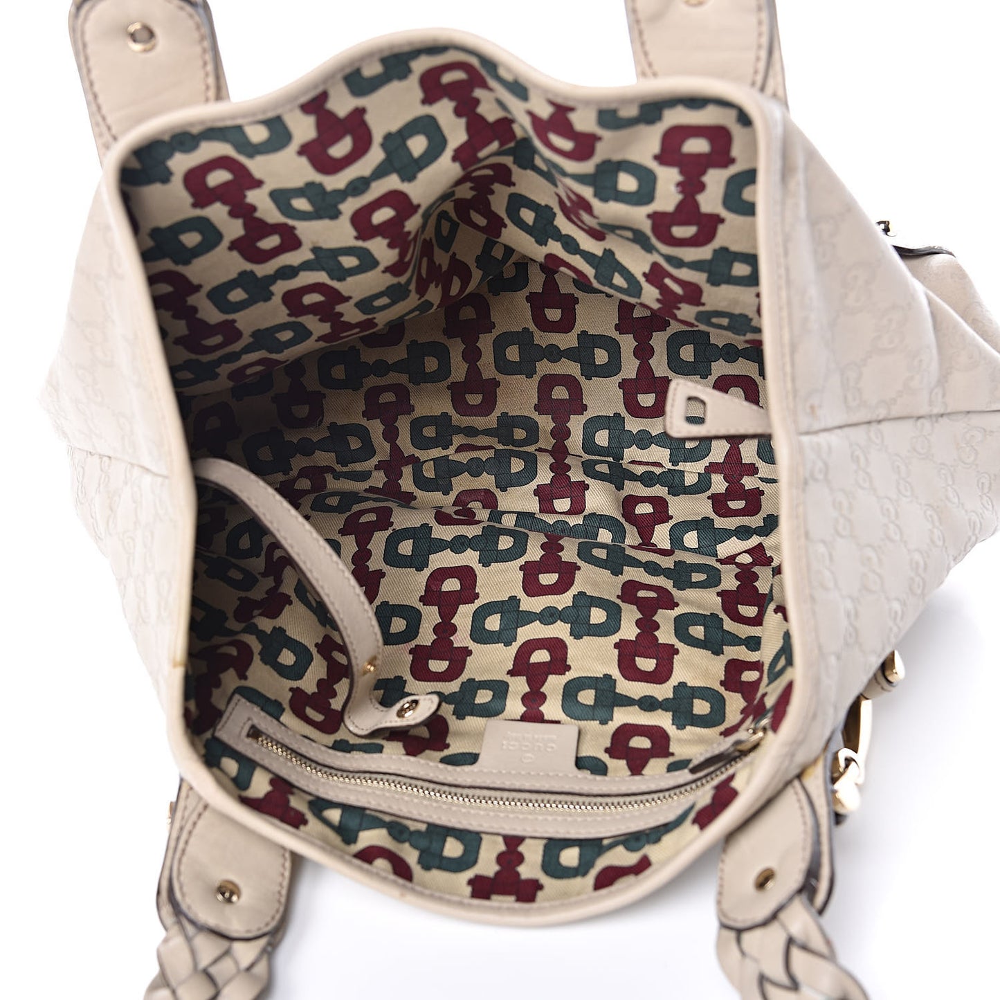 Guccissima Small Pelham Shoulder Bag Off White
