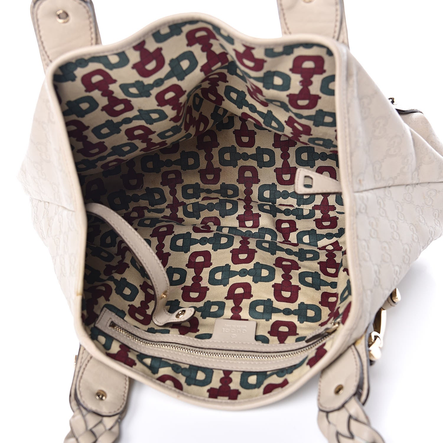 Gucci Guccissima Small Pelham Shoulder Bag Off White 5 of 10