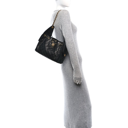 Chanel Caviar Quilted Small Chanel 25 Handbag Black 2 of 10