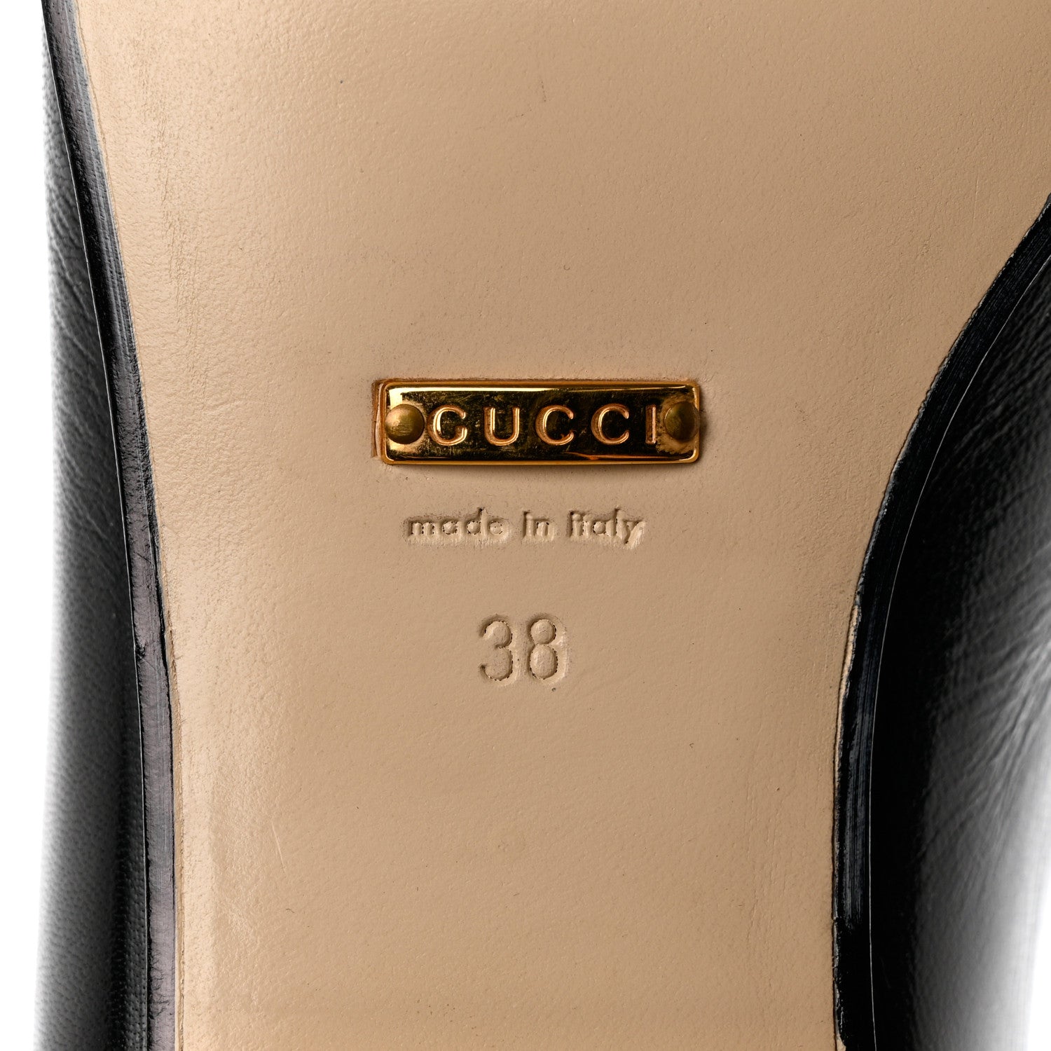 Gucci Goatskin Crystal Womens Horsebit Loafers 38 Black 8 of 9