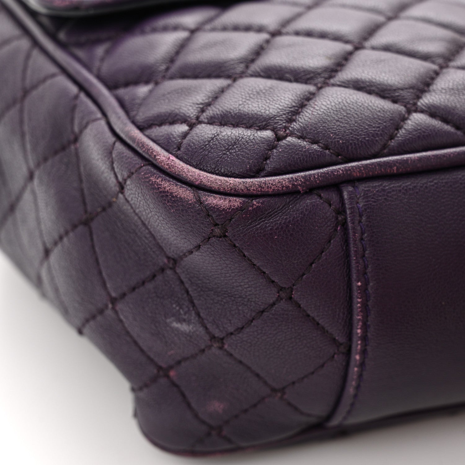 Dolce & Gabbana Lambskin Watersnake Embellished Lucia Shoulder Bag Purple 16 of 19