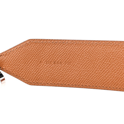 Hermes Epsom 30mm Hexagone Tressage Shoulder Strap Gold Bleu Indigo 4 of 4