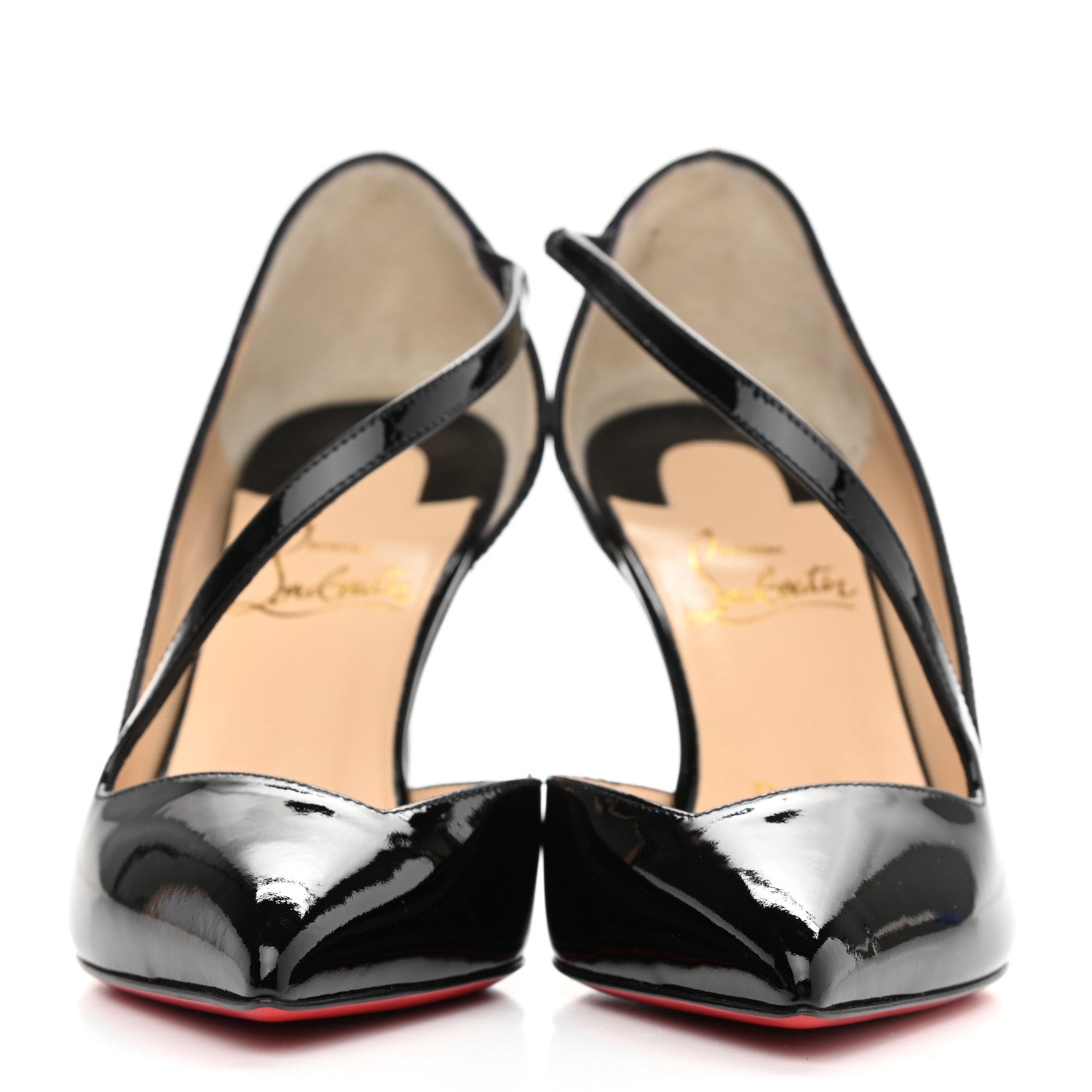 Christian Louboutin Patent Jumping Cross 85 Pumps 35 Black 2 of 8