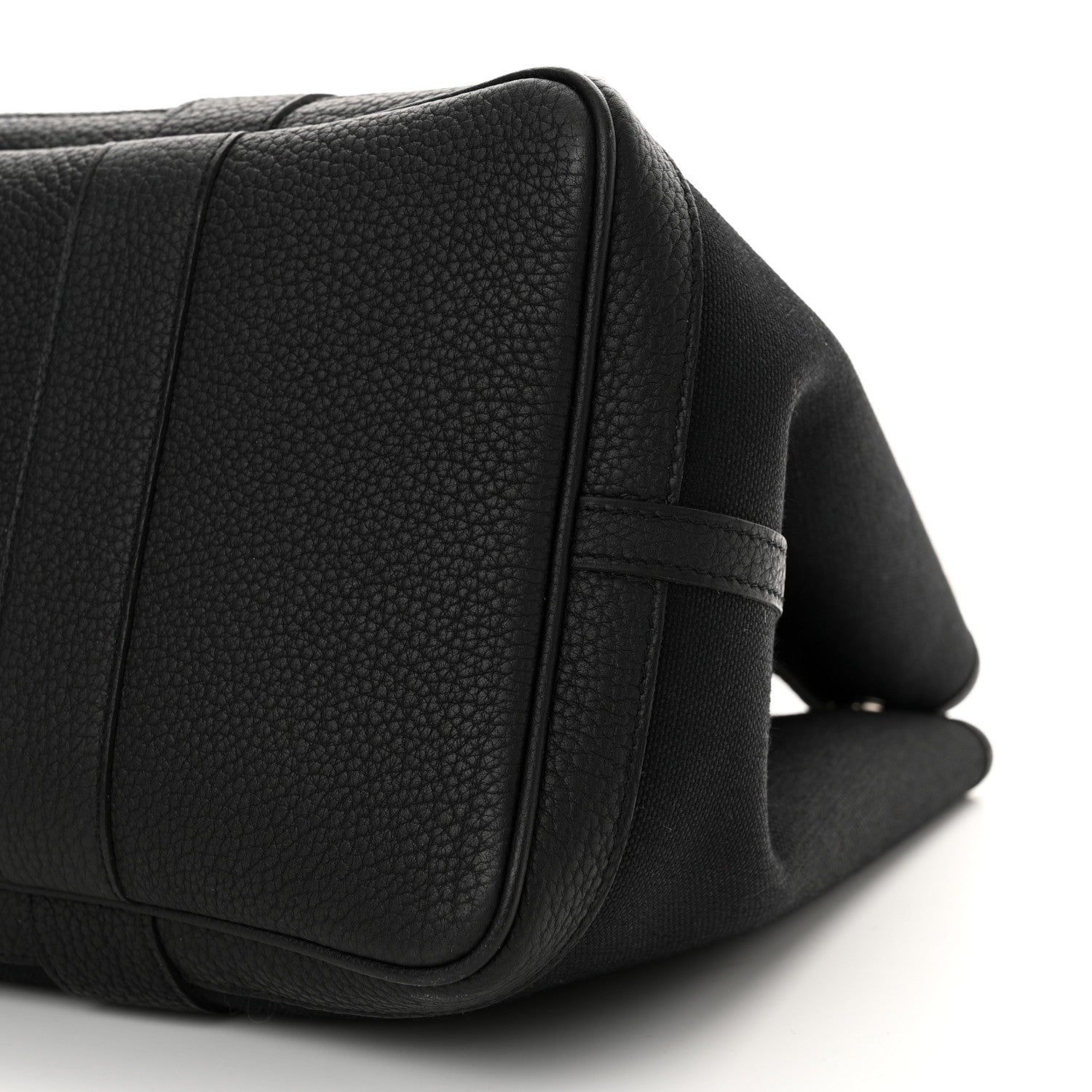 Hermes Toile Militaire Negonda Verso Garden Party Tote 36 MM  Black Rouge H 8 of 9