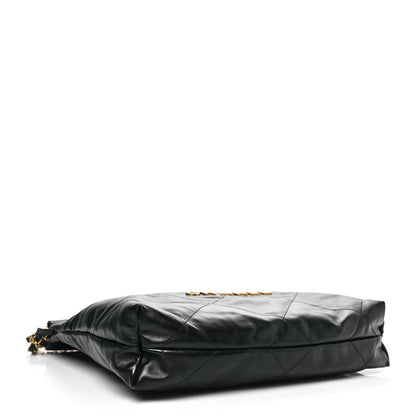 Chanel Shiny Calfskin Quilted Small Chanel 22 Black 5 of 11