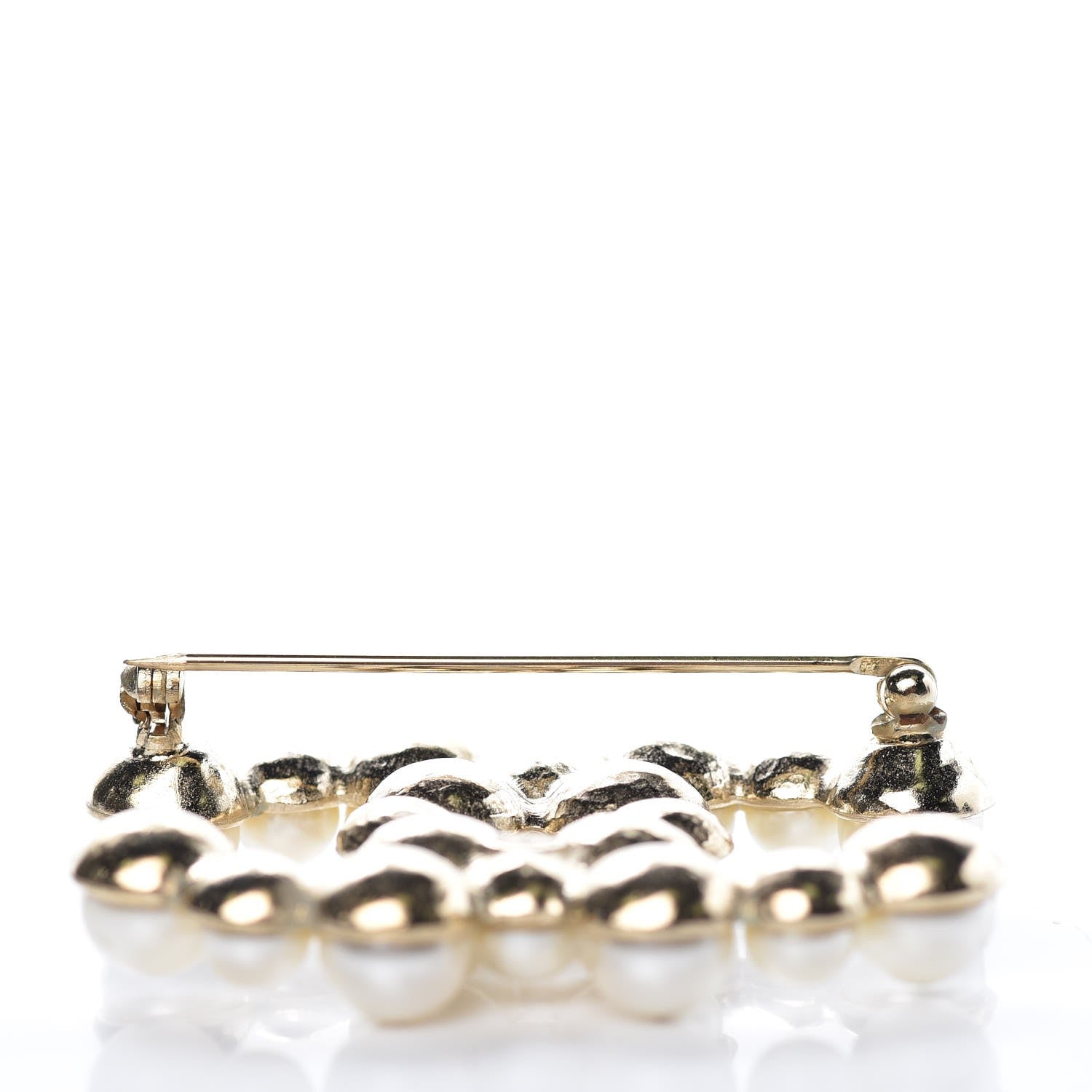 Chanel Pearl CC Brooch Pin Gold 5 of 9