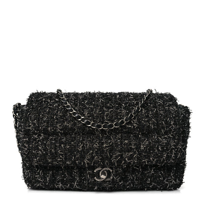 Chanel Glittered Tweed Quilted Jumbo Flap Multicolor 1 of 10