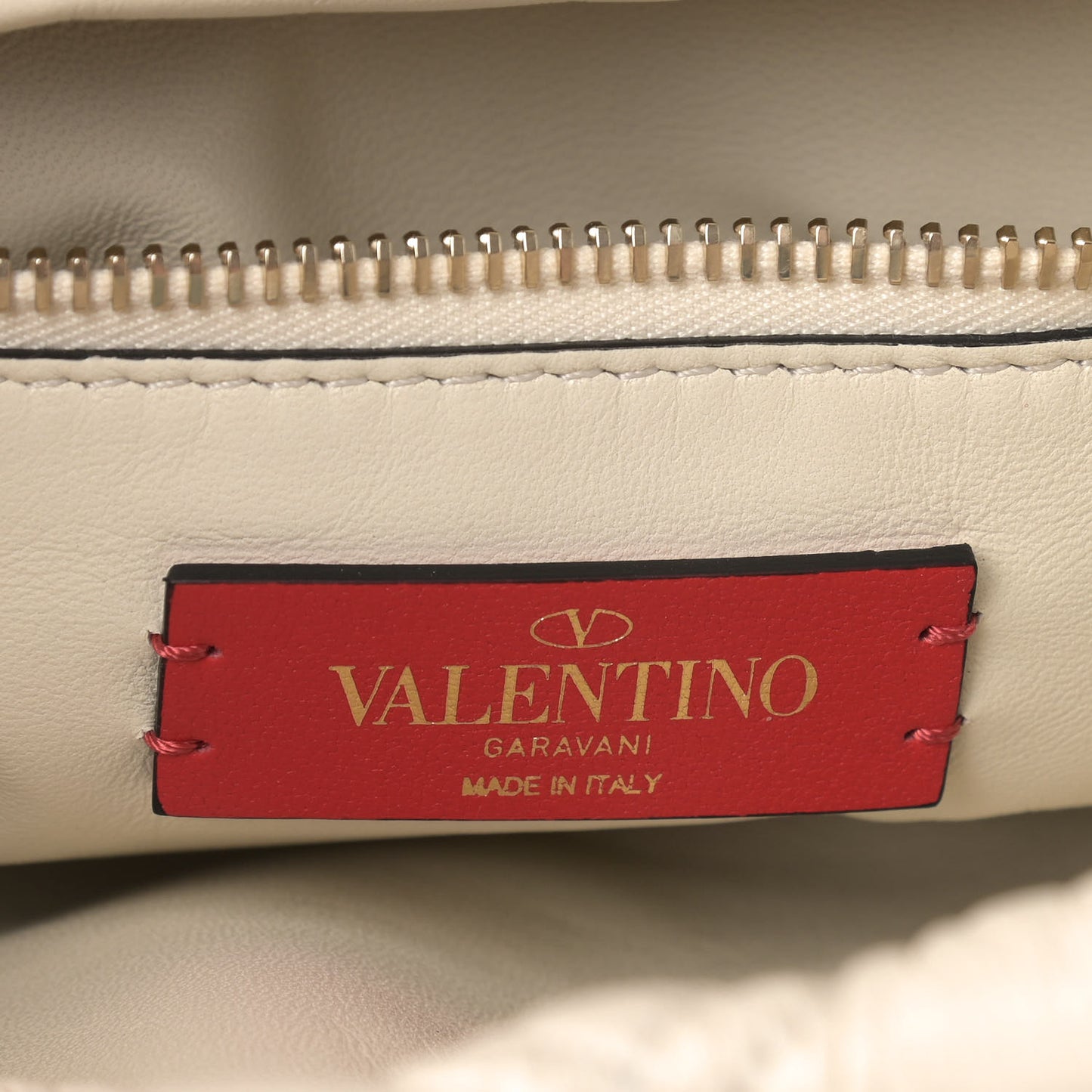 Nappa Spikeme Clutch Ivory