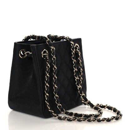Chanel Caviar Quilted Mini Bucket Bag Black 3 of 10