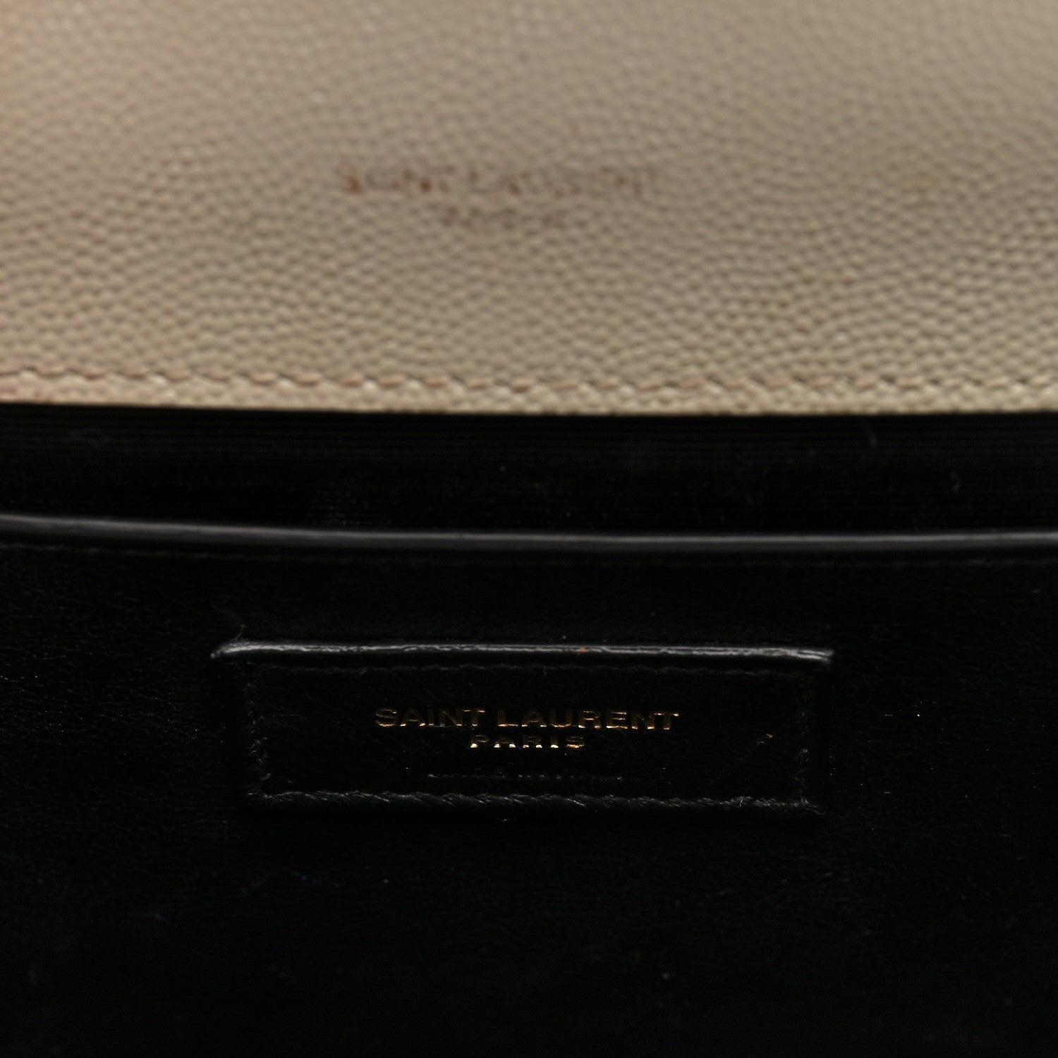 Saint Laurent Grain De Poudre Textured Mixed Matelasse Medium Triquilt Monogram Satchel Crema Soft 6 of 9