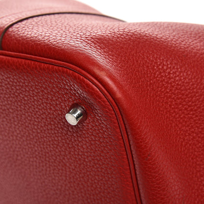 Hermes Taurillon Clemence Picotin Lock 22 MM Rouge Casaque 8 of 10