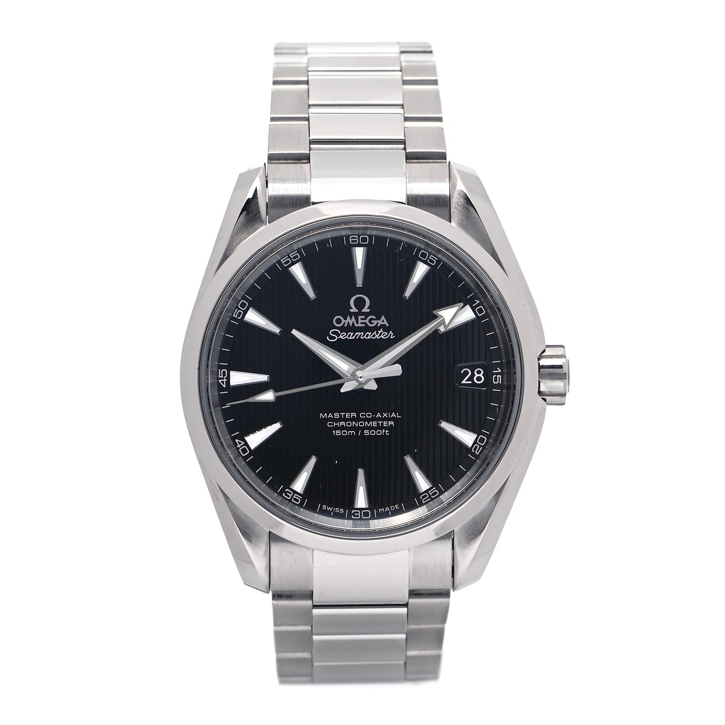 Stainless Steel 38mm Seamaster Aqua Terra Master Co-Axial Chronometer Automatic Watch Black 231.10.39.21.01.002