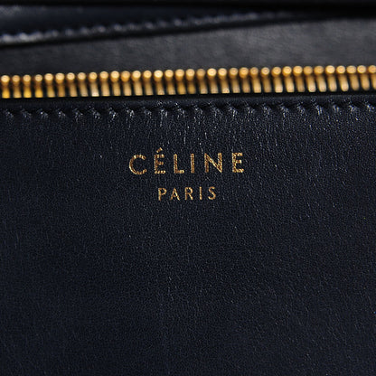 Celine Smooth Calfskin Large Classic Box Flap Bag Navy 6 of 10
