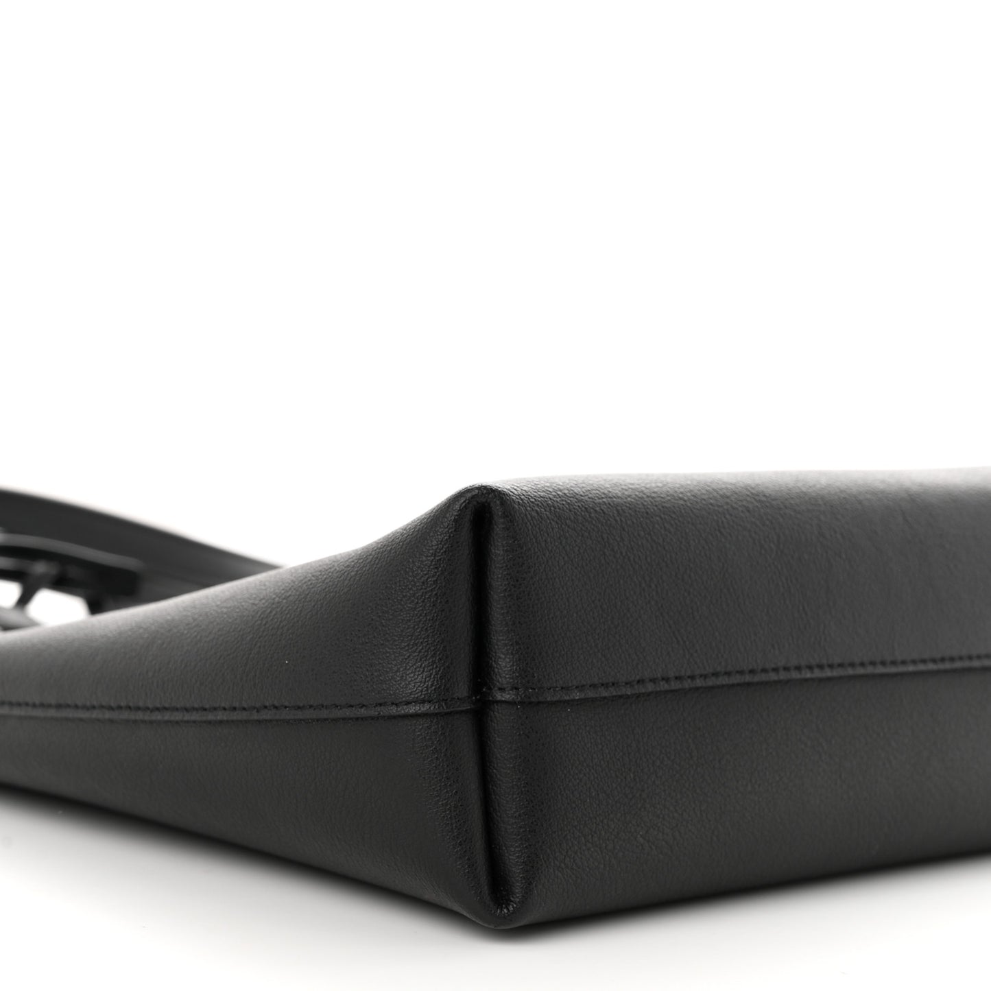 Calfskin Toy Shopping Tote Black