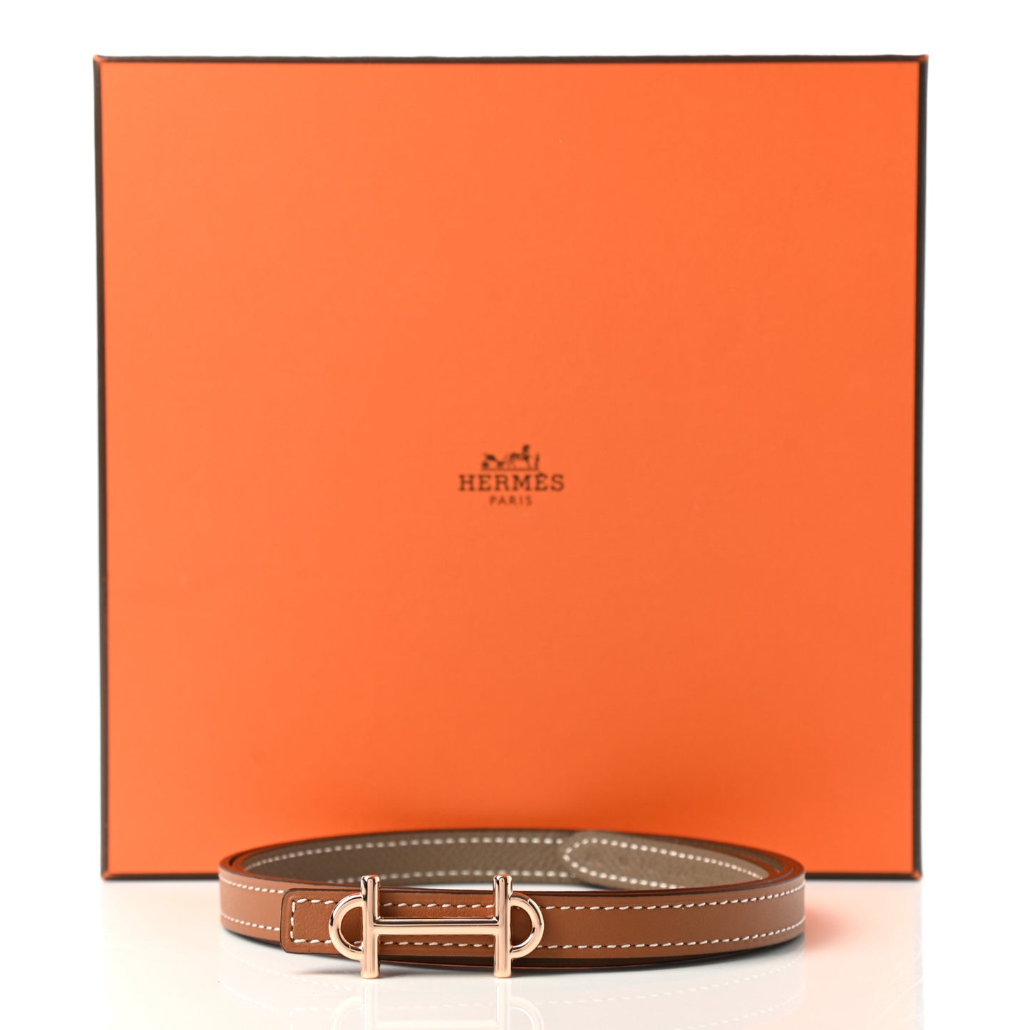 Swift Epsom 13mm Gamma Belt 85 Gold Etoupe