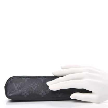 Louis Vuitton Monogram Eclipse Elizabeth Pencil Pouch Black 2 of 10