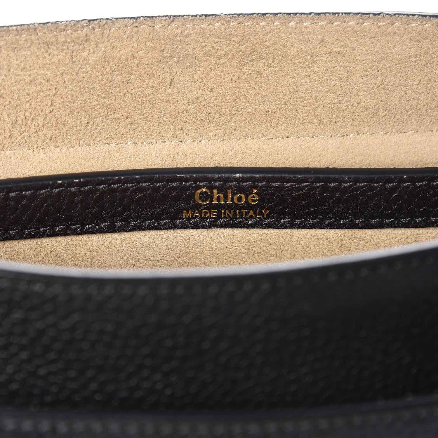 Chloe Grained Calfskin Medium Hudson Tassel Shoulder Bag Black 8 of 8
