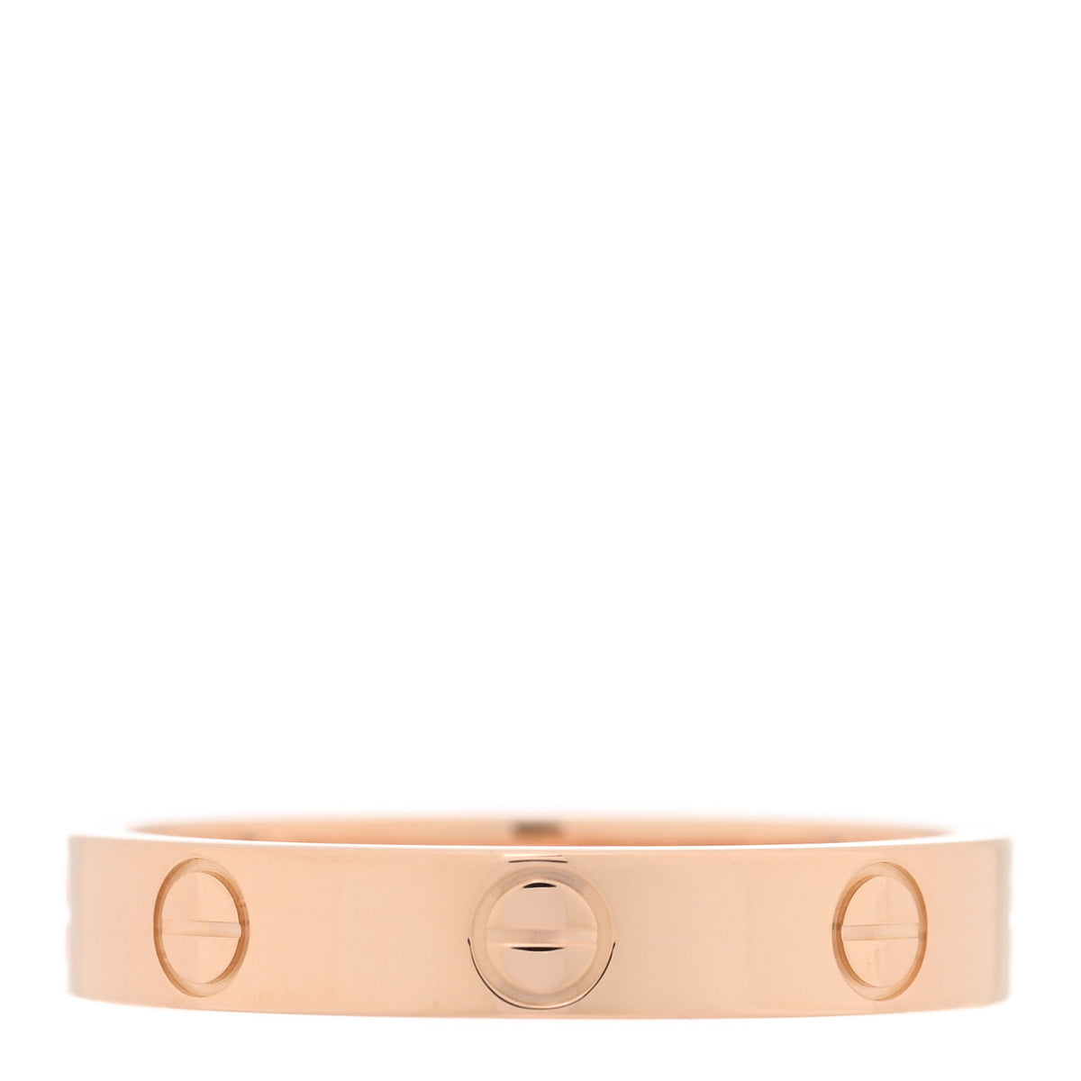 18K Pink Gold 3.5mm LOVE Wedding Band Ring 55 7.25