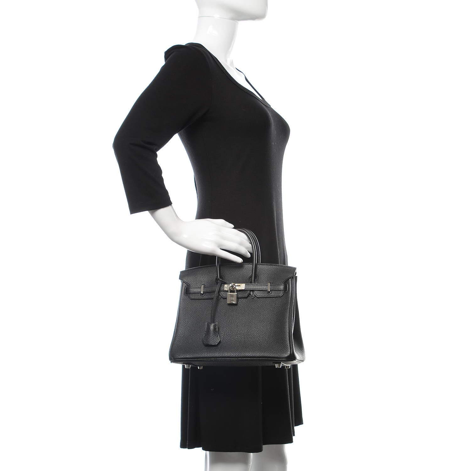 Hermes Togo Birkin 25 Black 2 of 34