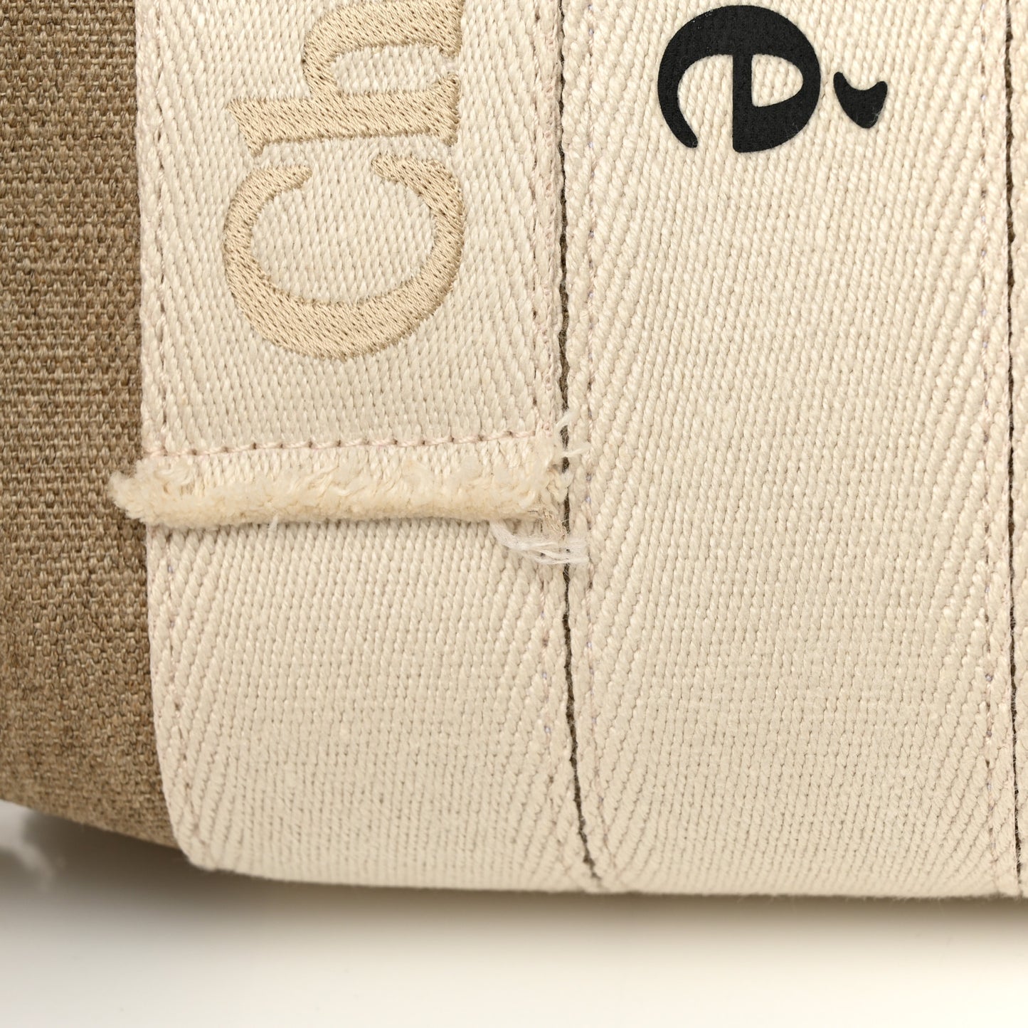 Canvas Logo Embroidered Woody Backpack Sand