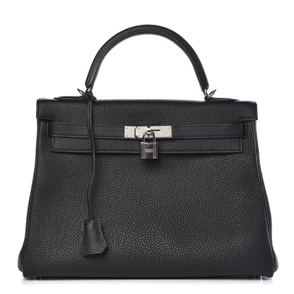 Hermes Togo Kelly Retourne 32 Black 1 of 42