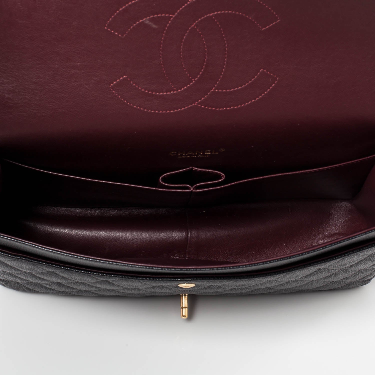 Chanel Caviar Quilted Maxi Double Flap Black 12 of 13