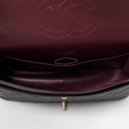 Chanel Caviar Quilted Maxi Double Flap Black 12 of 13