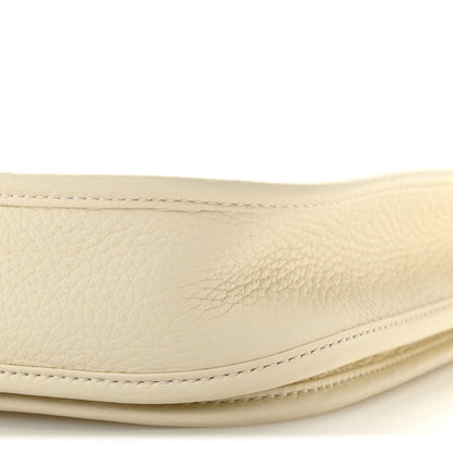 Hermes Taurillon Clemence Evelyne 23 Poche III Cream 9 of 10