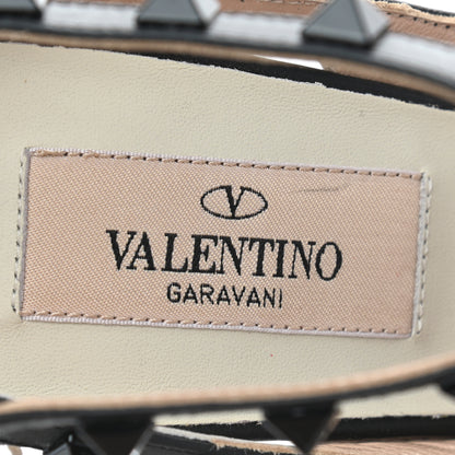 Valentino Garavani Nappa Rockstud Ankle Strap 100mm Pumps 36 Light Ivory Black 7 of 7