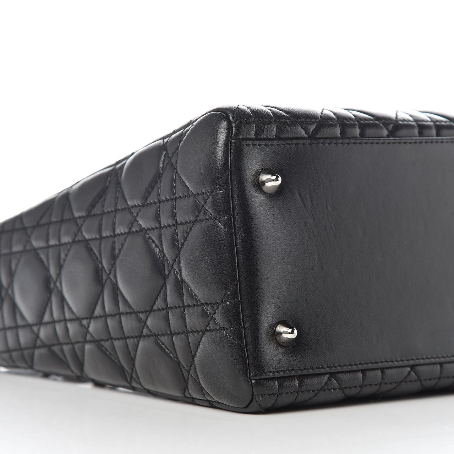 Lambskin Cannage Medium Lady Dior Black