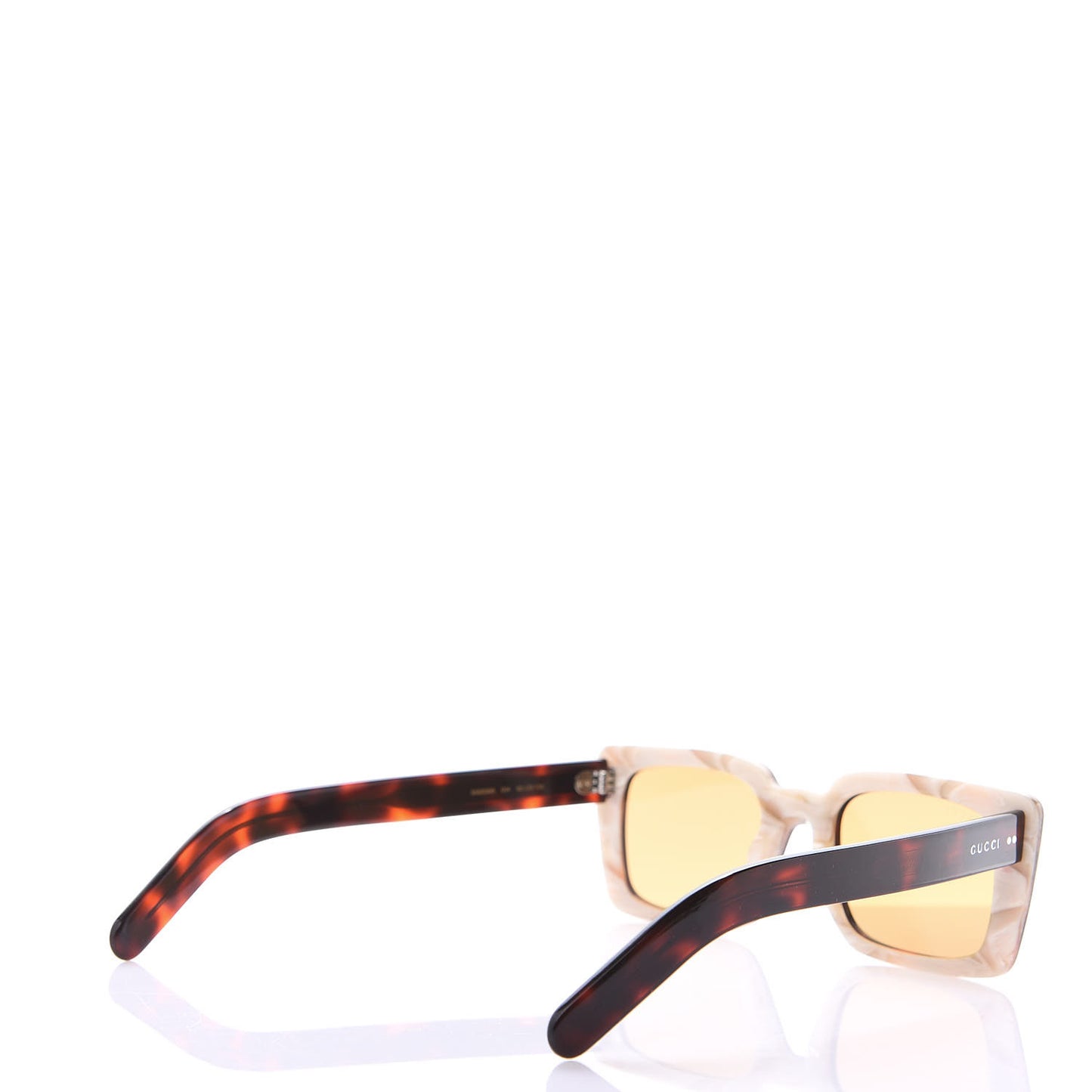 Acetate Rectangular Frame Sunglasses GG0539S Havana