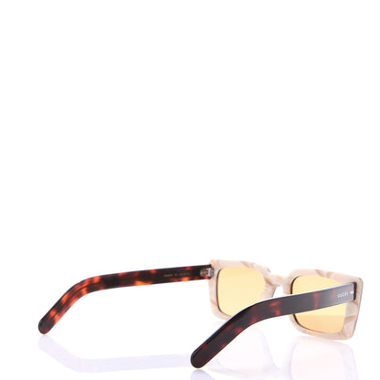 Gucci Acetate Rectangular Frame Sunglasses GG0539S Havana 4 of 8
