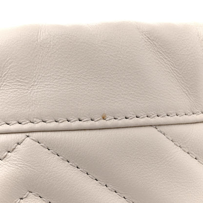 Gucci Calfskin Matelasse Mini GG Marmont 2.0 Bucket Bag White 11 of 11
