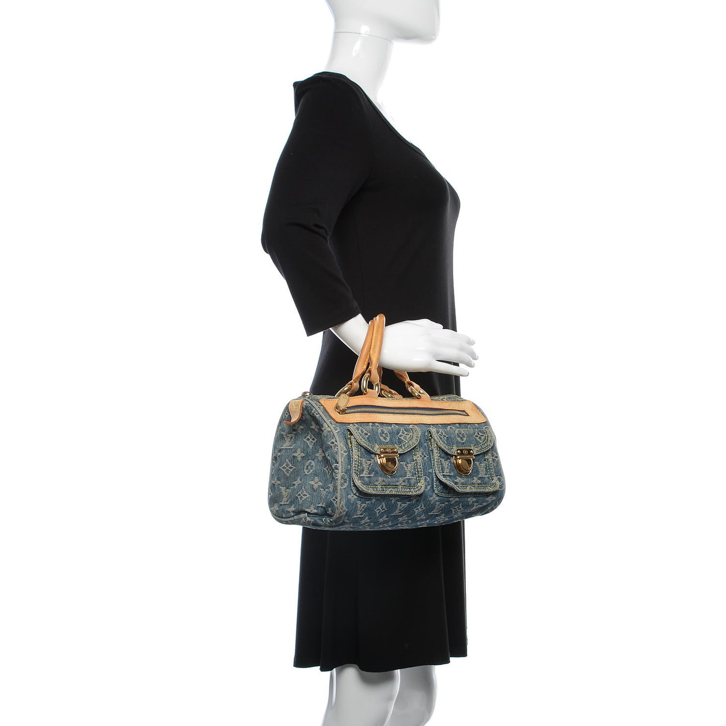 Monogram Denim Neo Speedy Blue
