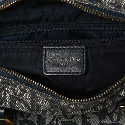 Christian Dior Denim Monogram Boston Navy 6 of 11