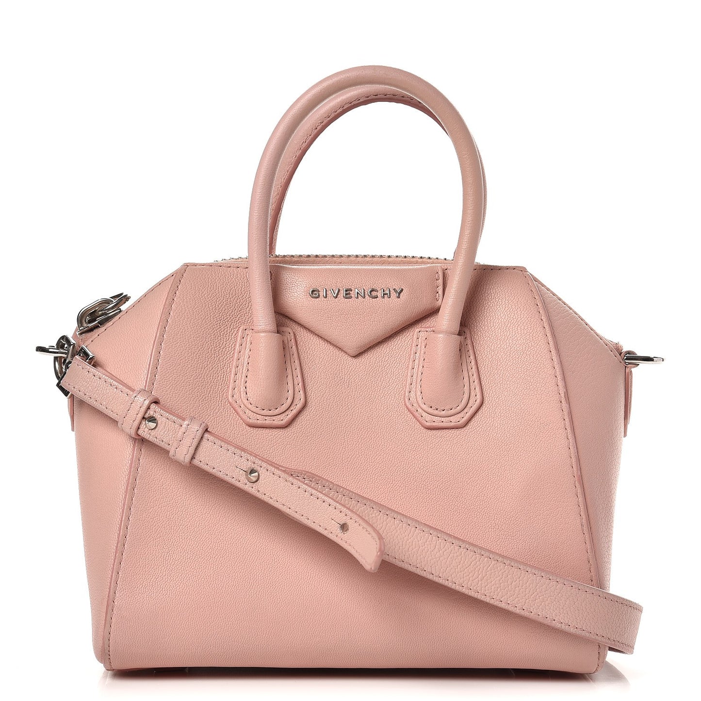 Sugar Goatskin Mini Antigona Pink