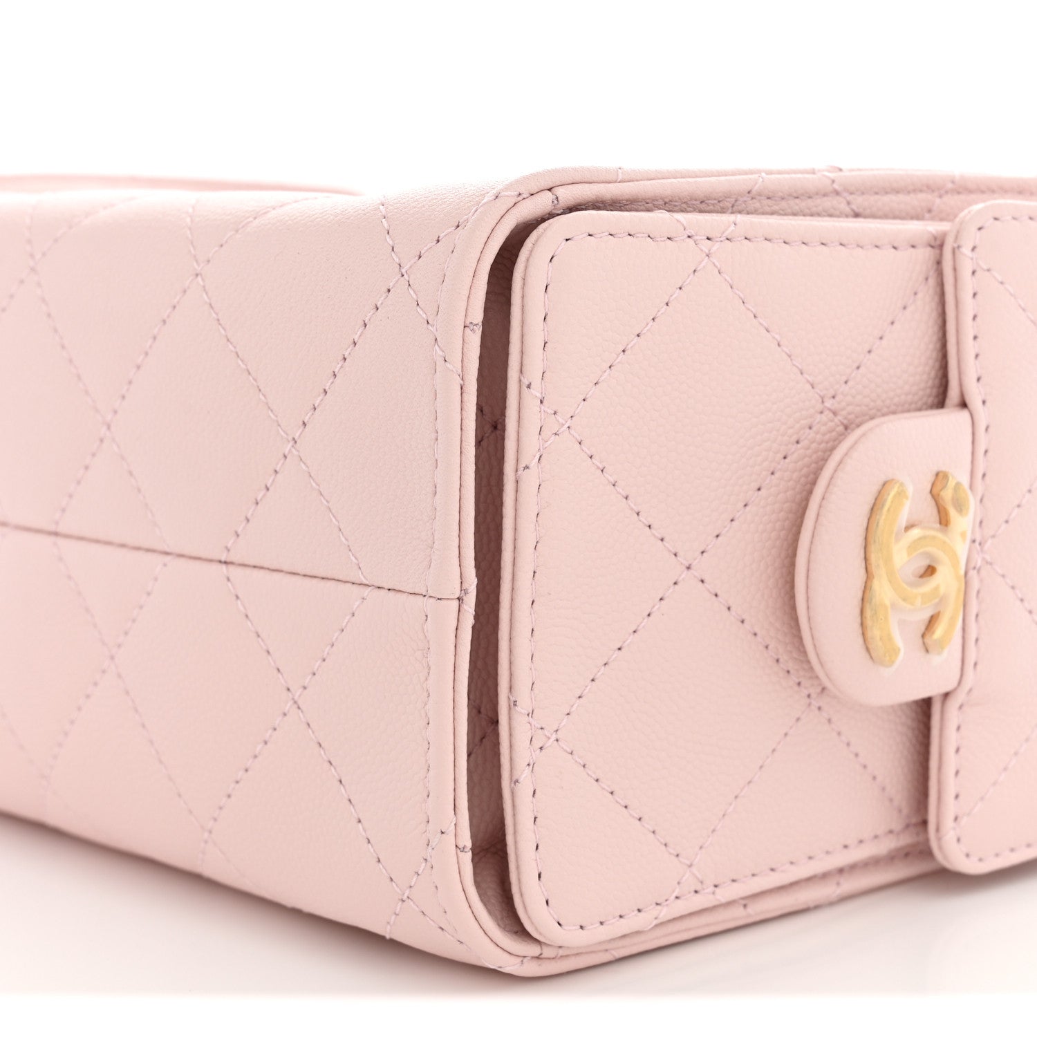Chanel Caviar Quilted Mini Chanel 25 Handbag Light Pink 10 of 11
