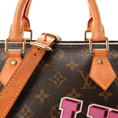 Louis Vuitton Monogram Patches Speedy Bandouliere 30 7 of 9