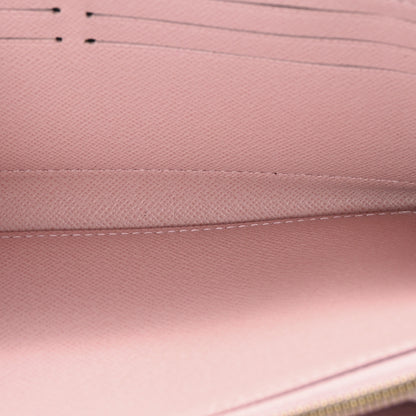 Louis Vuitton Damier Azur Zippy Wallet Rose Ballerine 5 of 7