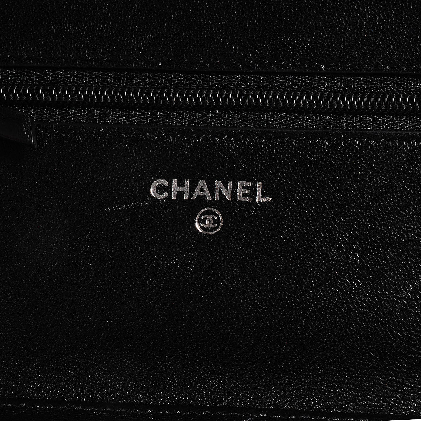 Lambskin Quilted Boy Wallet On Chain WOC Black