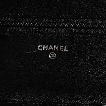 Chanel Lambskin Quilted Boy Wallet On Chain WOC Black 7 of 9