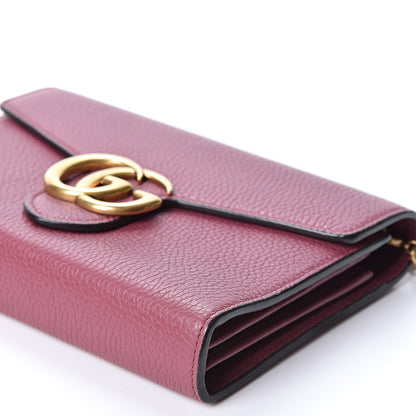 Gucci Cellarius Calfskin GG Marmont Chain Wallet Dry Rose 9 of 9