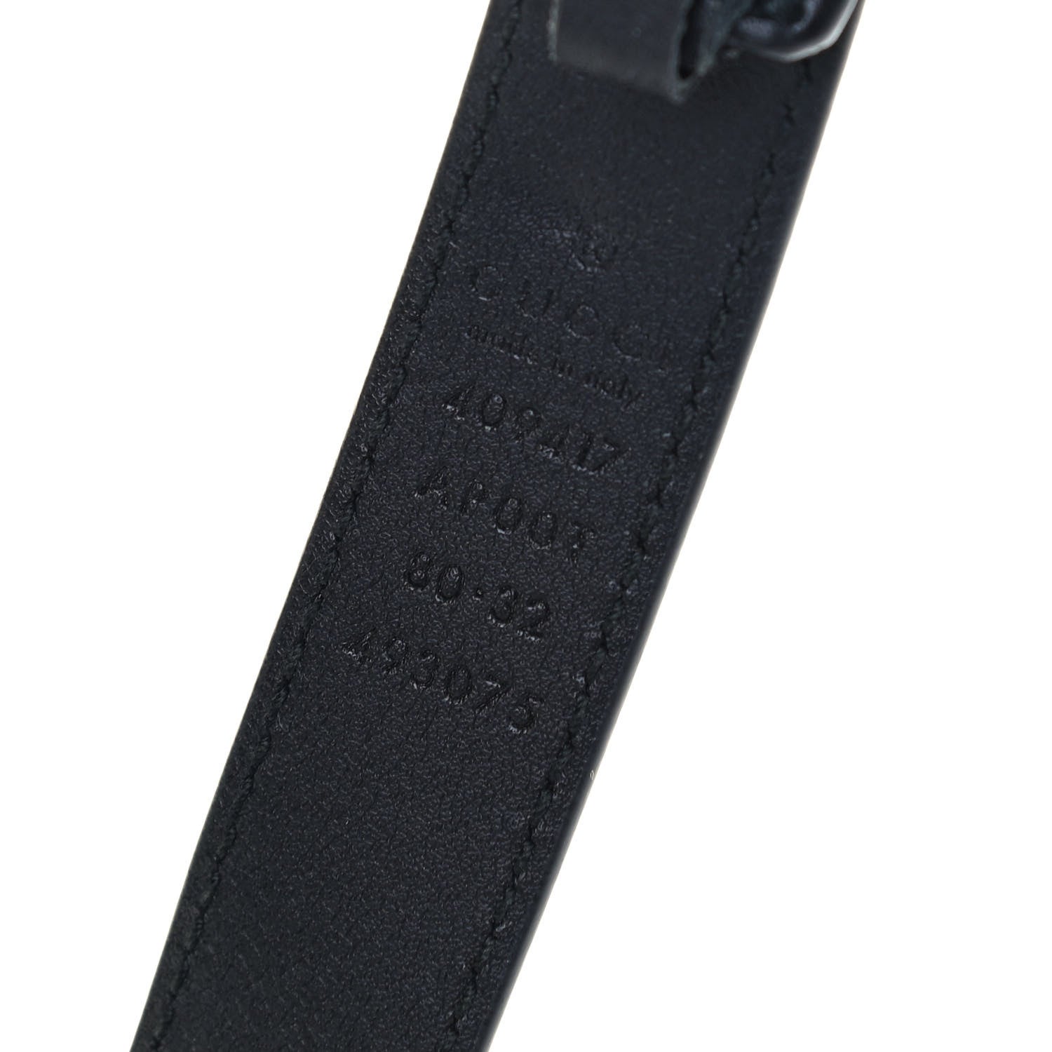Gucci Calfskin Double G 20mm Belt 80 32 Black 4 of 5